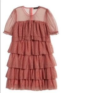 Atlantic Pacific x Halogen Tiered Mesh Dress